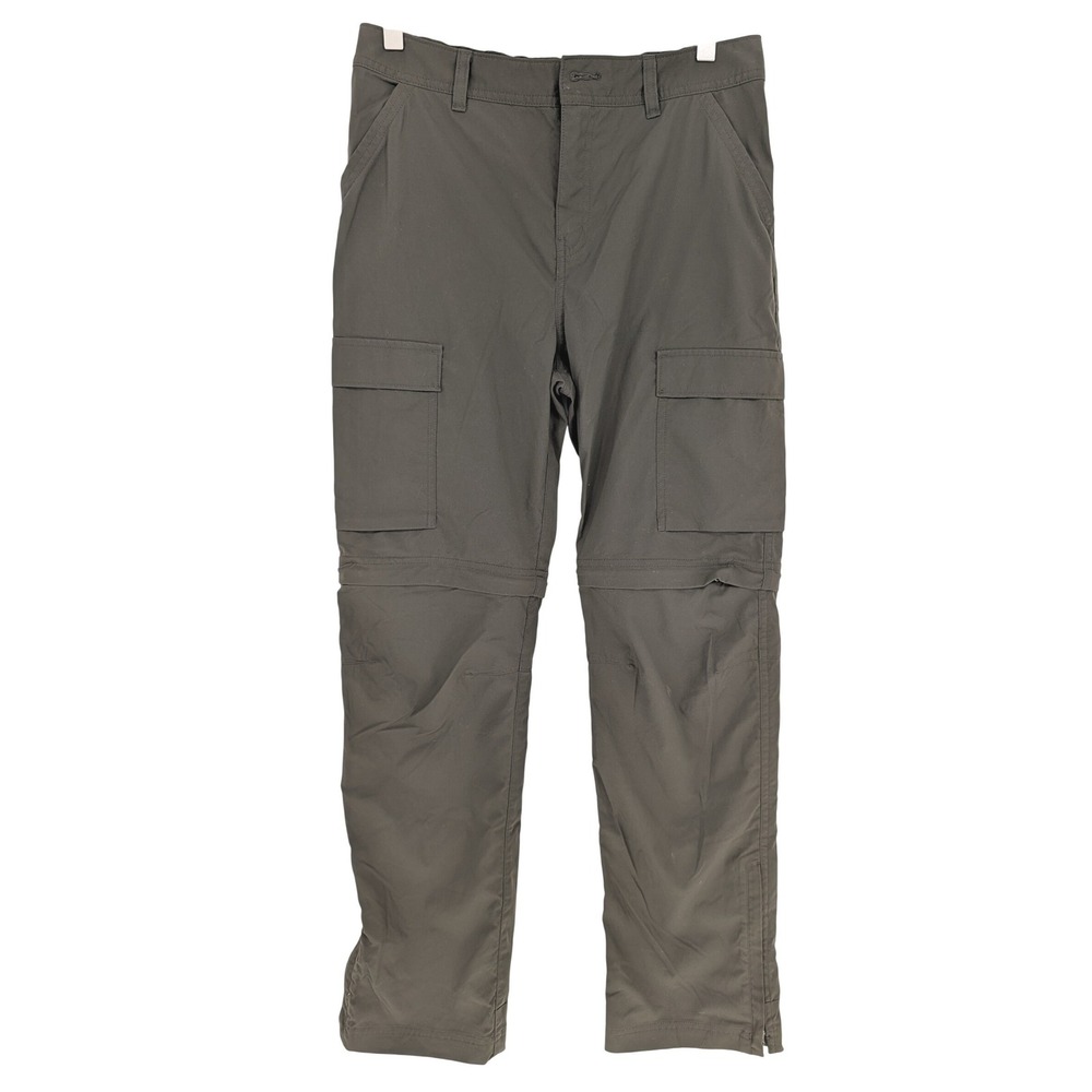 REI Co-op Sahara Convertible Cargo Pants Kids XL 18 Olive Green Zip Off Hiking